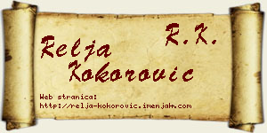 Relja Kokorović vizit kartica